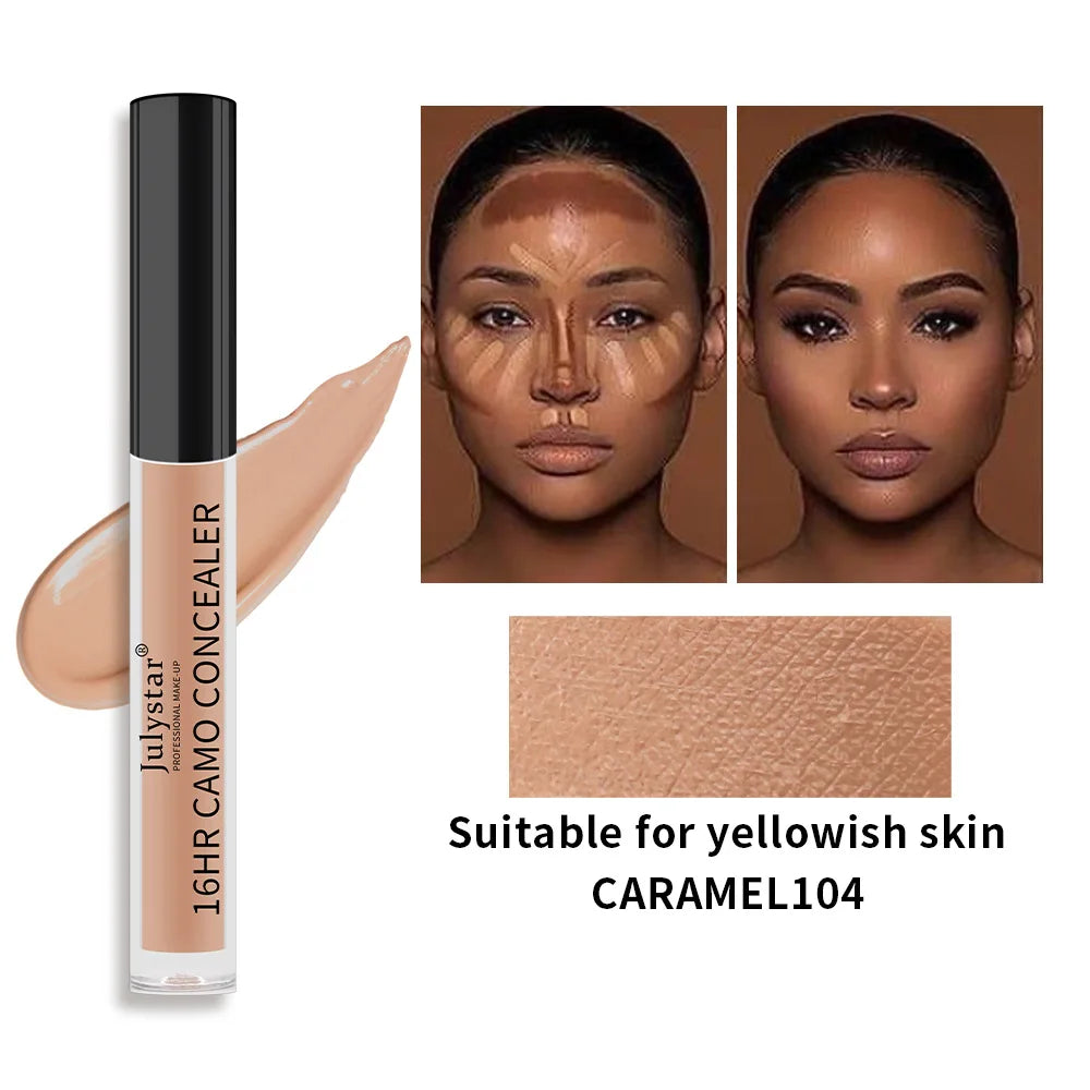 Eye Liquid Concealer Base 6 Color Full Coverage Suit for All Skin Face Makeup Face Concealer Cover Dark Circles Foundation Cream