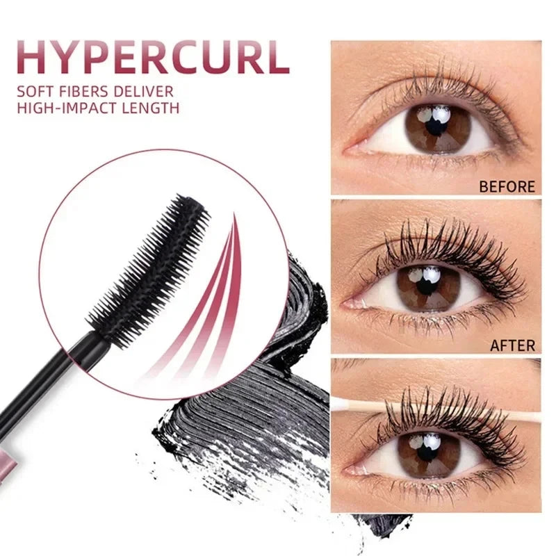 Waterproof Lengthening Eyelashes Mascara Long Lasting Makeup Silky Lash Eye Black Extension Smudge-proof Eye Korean Cosmetic