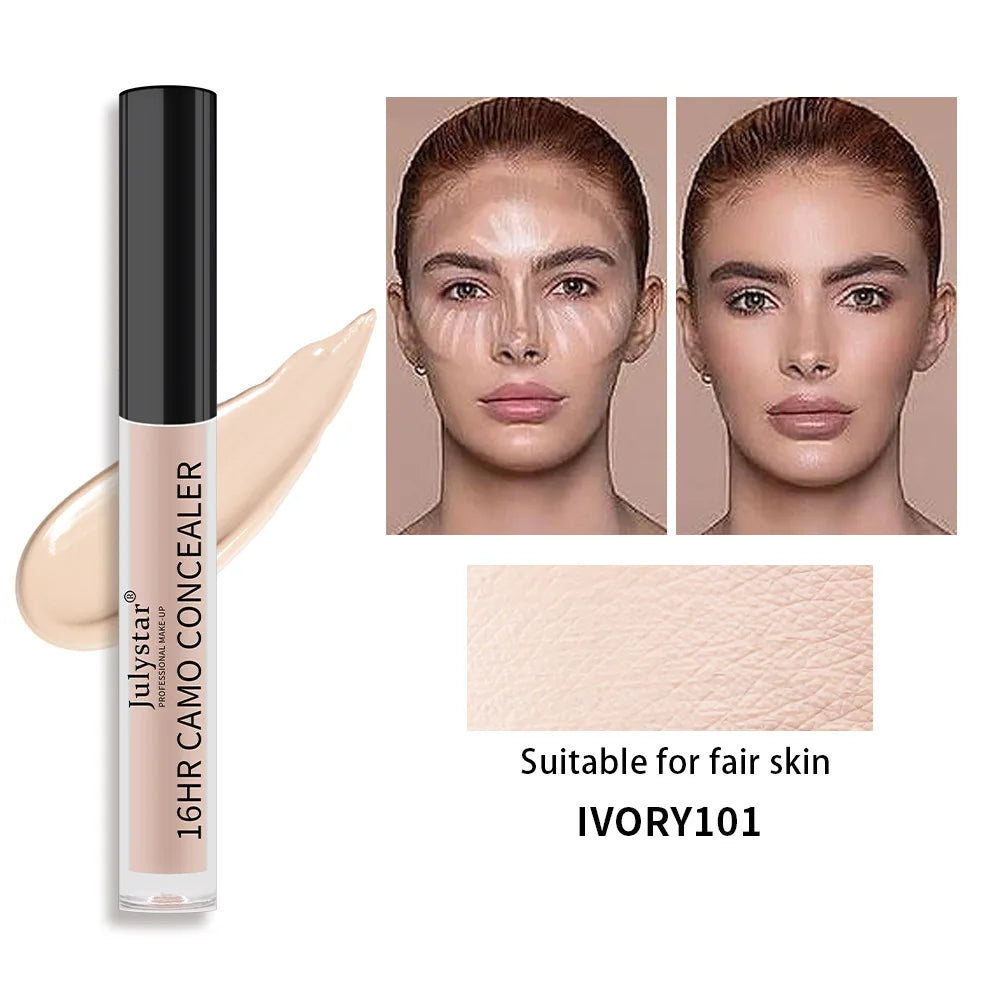 Eye Liquid Concealer Base 6 Color Full Coverage Suit for All Skin Face Makeup Face Concealer Cover Dark Circles Foundation Cream