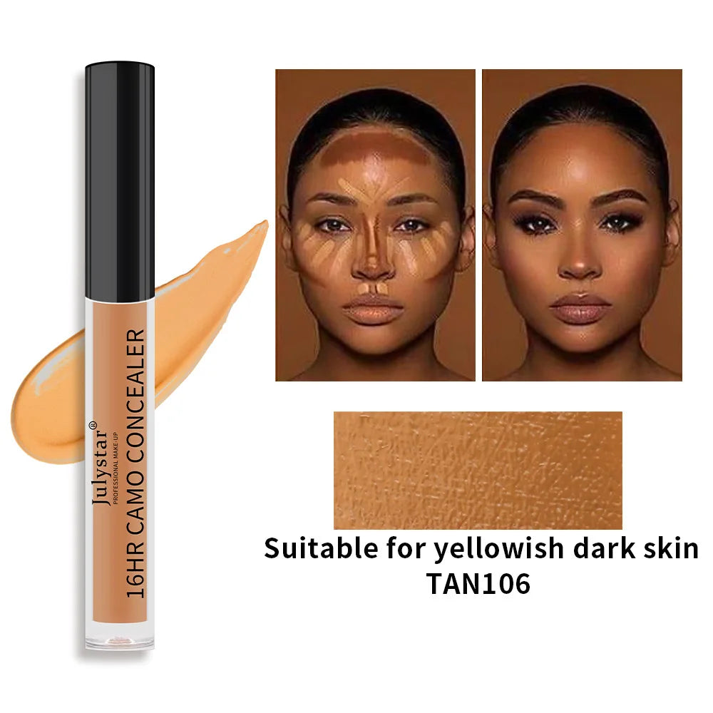 Eye Liquid Concealer Base 6 Color Full Coverage Suit for All Skin Face Makeup Face Concealer Cover Dark Circles Foundation Cream