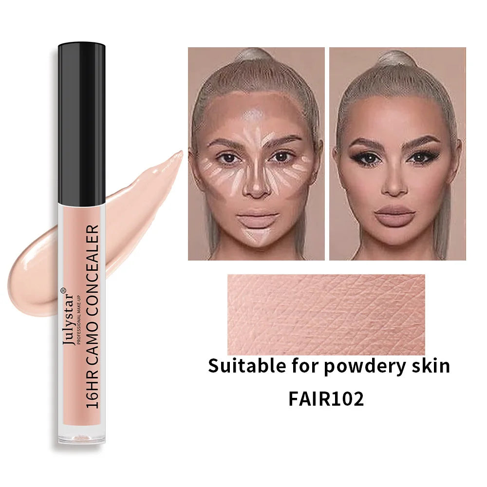 Eye Liquid Concealer Base 6 Color Full Coverage Suit for All Skin Face Makeup Face Concealer Cover Dark Circles Foundation Cream